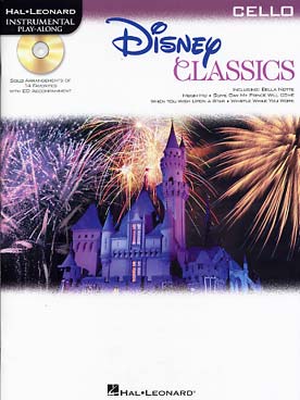 Illustration disney classics avec cd violoncelle