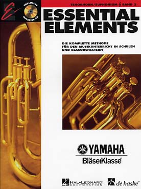 Illustration de ESSENTIAL ELEMENTS : méthode complète pour l'orchestre à l'école et l'orchestre d'harmonie (en allemand) - Vol. 2 euphonium/baryton (clé de sol)