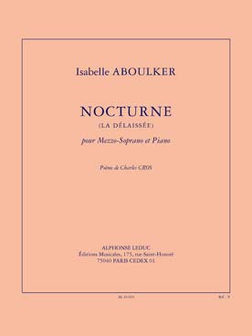 Illustration de Nocturne (La Délaissée) pour mezzo- soprano et piano