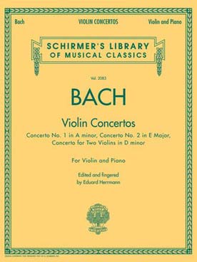 Illustration bach js violin concertos