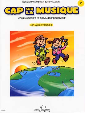 Illustration de CAP SUR LA MUSIQUE : cours complet de Formation Musicale  - Vol. 2 (1er cycle) livre de l'élève