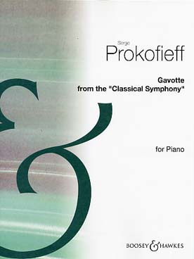 Illustration prokofiev gavotte de la symphonie class.