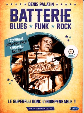 Illustration de Batterie : blues, funk, rock avec 2 CD d'écoute