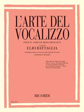 Illustration de L'Arte del vocalizzo (soprano-ténor) - Vol. 2 : course of medium