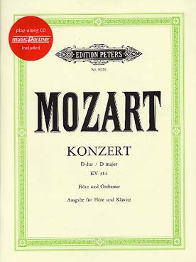 Illustration de Concerto N° 2 K 314 en ré M avec CD - éd. Peters (cadences de Donjon)