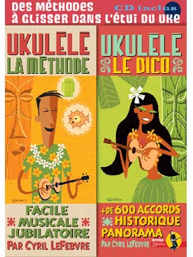 Illustration methode ukulele + dico accords