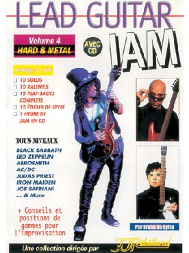 Illustration de LEAD GUITAR JAM AVEC CD play-along - Vol. 4 : hard & heavy metal sessions