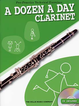 Illustration a dozen a day avec cd clarinette