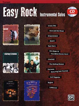 Illustration de EASY ROCK INSTRUMENTAL SOLOS - Trompette niveau 1 avec CD