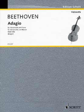 Illustration beethoven adagio woo 43 b