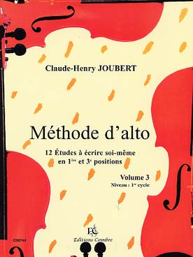 Illustration de Méthode d'alto - Vol. 3 : 12 études à écrire soi-même en 1re et 3e positions