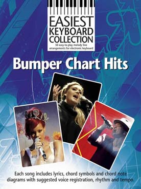 Illustration de EASIEST KEYBOARD COLLECTION - Bumper chart hits, 50 plus gros tubes du 21e siècle