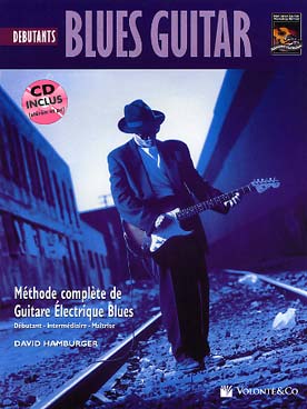 Illustration de Blues guitar débutant avec CD