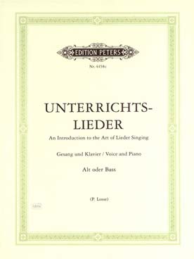 Illustration unterrichtslieder voix basse