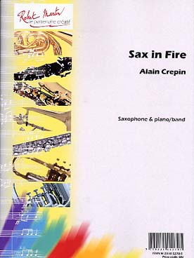Illustration crepin sax in fire