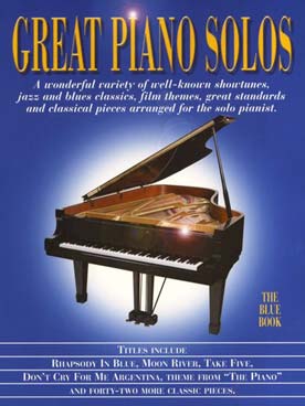 Illustration de GREAT PIANO SOLOS : - The Blue book