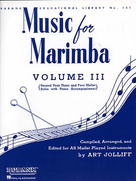 Illustration jolliff music for marimba vol. 3