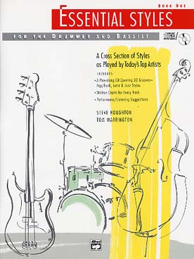 Illustration de Essentials styles for the drummer and bassist - Book 1