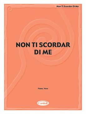 Illustration curtis non ti scordar di me chant/piano