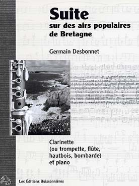 Illustration de Suite sur des airs populaires de Bretagne pour clarinette ou flûte ou hautbois et piano