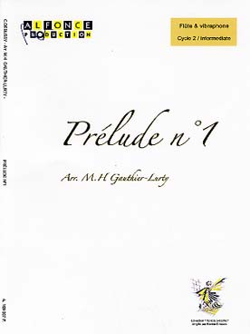 Illustration de Préludes pour piano, tr. pour flûte et vibraphone - N° 1