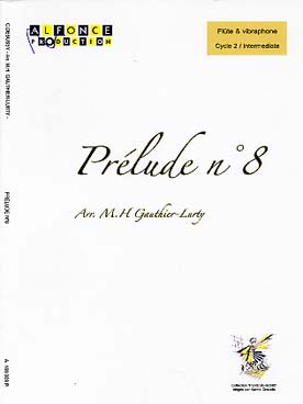 Illustration de Préludes pour piano, tr. pour flûte et vibraphone - N° 8