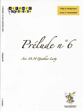 Illustration de Préludes pour piano, tr. pour flûte et vibraphone - N° 6