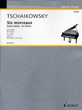 Illustration tchaikovsky pieces (6) op. 19