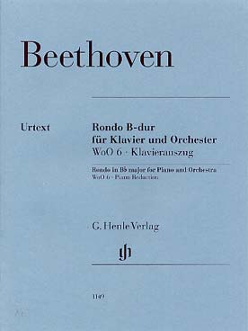 Illustration de Rondo WoO 6 en si b M pour piano et orchestre, réd. pour 2 pianos (prévoir 2 exemplaires pour l'exécution)