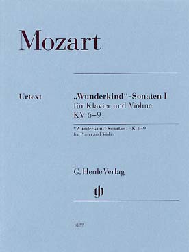 Illustration de Wunderkind Sonaten (sonates de "l'enfant prodige"), version piano et violon - Vol. 1 : K 6 à K 9