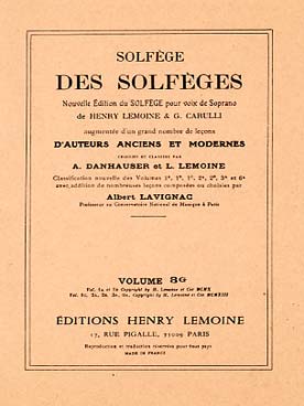 Illustration de SOLFEGE des solfèges - Vol. 3 G s/a