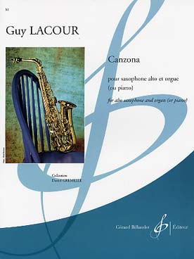 Illustration de Canzona pour saxophone alto et orgue ou piano