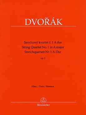 Illustration dvorak quatuor op.  2 en la maj