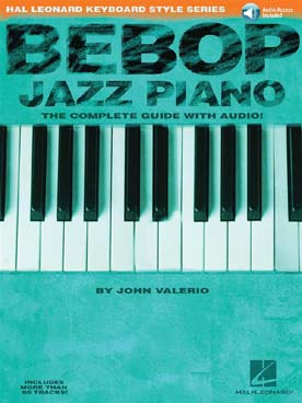 Illustration bebop jazz piano
