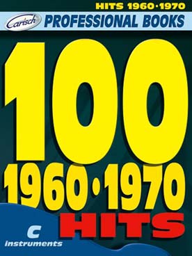 Illustration de 100 HITS 1960-1970 pour instruments en do