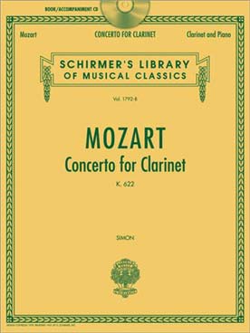 Illustration mozart concerto k 622 la maj (cl. si b)