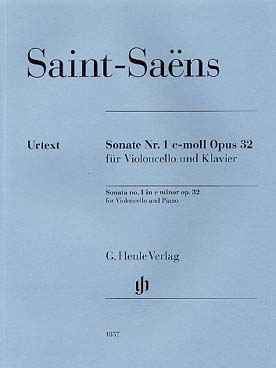 Illustration saint-saens sonate n° 1 op. 32 en do min