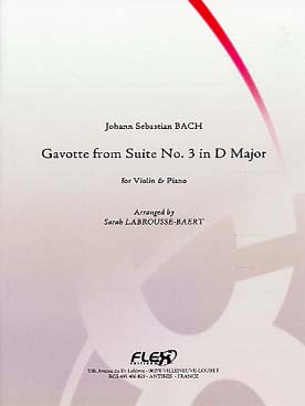 Illustration bach js gavotte de la suite n° 3