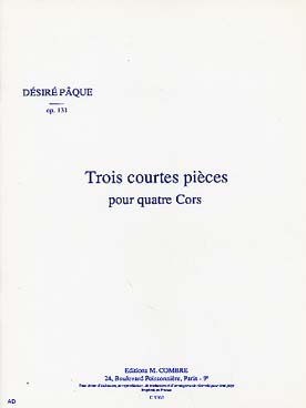 Illustration paque trois courtes pieces op. 131