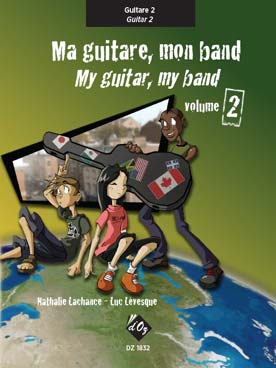 Illustration de Ma guitare, mon band : méthode d'enseignement collectif en trio - Vol. 2 : partie de guitare 2