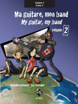 Illustration de Ma guitare, mon band : méthode d'enseignement collectif en trio - Vol. 2 : partie de guitare 3