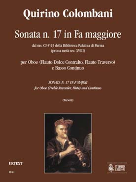 Illustration colombani sonate n° 17 en fa maj