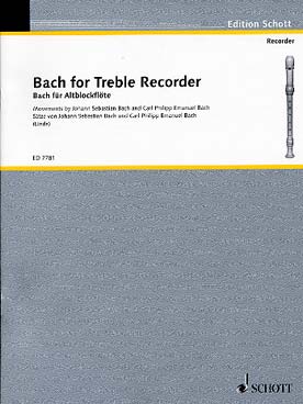 Illustration de Bach for treble recorder