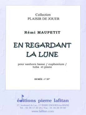 Illustration maupetit en regardant la lune