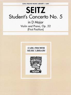 Illustration seitz student's concerto n° 5 op. 22