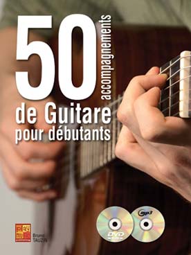 Illustration de 50 ACCOMPAGNEMENTS DE GUITARE pour débutants avec CD et DVD