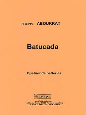 Illustration aboukrat batucada pour 4 batteries