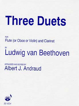 Illustration beethoven duos (3) flute et clarinette