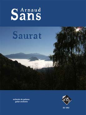 Illustration de Saurat, pour orchestre de guitares (guitares 1 à 6 + guitare contrebasse)