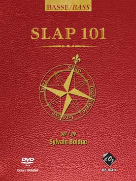 Illustration bolduc slap 101, methode de basse + dvd